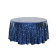 thumbnail image 1 of Birdeem Table Cloth Round Tablecloth Tablecloth Table Cloth Round Cover Table Cloths Round Table Cover Tablecloth Round Sequin Tablecloth Wedding Party Cake Dessert Event Christmas Decoration, 1 of 5