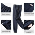 thumbnail image 4 of Chrisuno Women's High Waisted Joggers With Pockets Full Length Sweatpants Lounge Pants Tearaway Pants Navy Blue S, 4 of 4