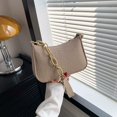 thumbnail image 1 of Bolso de mano pequeño cuadrado para mujer, de diseño sencillo, con contraste de color, informal, a la moda, para hombro y portátil, 1 of 6