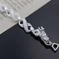 thumbnail image 3 of Minnieouse de plata de ley 925 recién llegada con pulseras de plata de ley de primera calidad para hombre y mujer Ropa, zapatos y accesorios Miscelánea, 3 of 6