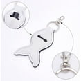 thumbnail image 4 of 1Set DIY Keychain Clasps with Sublimation Blank MDF Hand Sanitizer Keychain Holders and Alloy Swivel Lobster Claw Clasps Mixed Shapes White 30pcs/set, 4 of 6