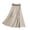 Beige, variant on QHFBli Women's High Waisted Midi Skirts Summer Business Casual Flare Dressy Work A Line Pleated Skirt with Pockets