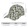 thumbnail image 2 of Picia Soccer and Football pattern Trucker Low Profile Hat Men Women Baseball Cap Dad Hat Adjustable Unconstructed Plain Cap, 2 of 9