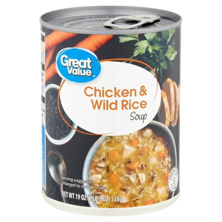 Great Value Chicken & Wild Rice Soup, 19 oz