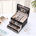 thumbnail image 3 of Caja De Almacenamiento Malubero Joyero de Cuero de PU Gran capacidad Función multiple, 3 of 5