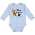 thumbnail image 3 of Inktastic West Virginia Girl- Butterfly Girls Long Sleeve Baby Bodysuit, 3 of 5