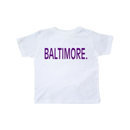 

Inktastic Baltimore in Purple Text Gift Toddler Boy or Toddler Girl T-Shirt