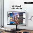 thumbnail image 3 of SAMSUNG FT45 Series 24-Inch FHD 1080p Computer Monitor, 75Hz, IPS Panel, HDMI, DisplayPort, USB Hub, Height Adjustable Stand, 3 Yr WRNTY (LF24T454FQNXGO),Black, 3 of 5