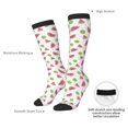 thumbnail image 4 of Naloa Watermelon And Kiwi Thigh High Socks Extra Long Stretchy Sock Women Over Knee High Opaque Stocking Daily Wear, 4 of 6
