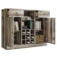 thumbnail image 2 of Castle Place Rustic Sideboard Buffet Cabinet, Natural Oak, 2 of 11
