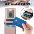 thumbnail image 6 of Allytechgroup Premium Phone Case for Apple iPhone 11, Wallet iPhone 11 Case with Card Holder, Crossbody Strap, Stand Feature, Shockproof PU Leather RFID Blocking Cover,Rosegold, 6 of 8