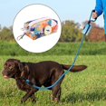 thumbnail image 1 of Bolso de residuos para mascotas Poops de perro soporte para perros, con portador de bolsas reutilizable con recipiente con cremallera para accesorios Naranja colorida, 1 of 8