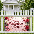thumbnail image 3 of LUUFILx Valentine's Day Backdrop Decoration Indoor Outdoor Romantic Floral Display Event Celebration Background Heart Romantic Scene Party Decor, 3 of 8