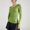 Light Green, variant on Summer Tops for Women U Neck Solid Color Tight Long Sleeved Shirt Casual Basic 2026 Trendy Tees