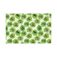 thumbnail image 2 of Rocae Green Kiwi Printed Heat Resistant Place Mats,Classic Hemstitch Cloth Fabric Placemats Imitation Linen Place Mat Table Mats 18x12 inch, 2 of 9