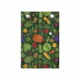 thumbnail image 1 of Vegetables Hanging Pocket Organizer, Simplistic Drawn Organic Healthy Food Pattern Carrot Pepper Potato Corn, Printed Polyester Storage Bag with Pockets, 14" x 20", Emerald Multicolor, 1 of 2