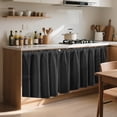 thumbnail image 5 of Cabinet Curtains for Kitchen Underneath,Under Cabinet Curtains Farmhouse,Short Curtains for Kitchen,Dust-Proof Window Shades Doorway Curtain,Privacy Short Cabinet Curtain Desk Skirt,, 5 of 6