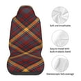 thumbnail image 5 of Vsdgher Buffalo Check Plaid Automotive Seat Covers for Cars Trucks and SUVs – Car Seat Covers for Truck Seat Protectors Set of 2, 5 of 7