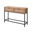 thumbnail image 1 of Console avec Tiroirs avant en Rotin Tissé, Marron, 1 of 5