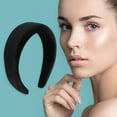 thumbnail image 2 of Unique Bargains 1 Pc Simple Pure Color Headbands for Women Black, 2 of 6