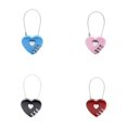 thumbnail image 5 of Cerradura de combinación con forma de corazón, candado de cuerda de alambre para equipaje, cerradura de puerta pequeña, candado de pareja para bolsas de viaje, maletas, taquillas, mochilas, 5 of 5