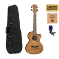 thumbnail image 1 of Luna UKE HTT EXM High Tide Exotic Mahogany Tenor Ukulele w/ Soft Case Bundle, 1 of 5