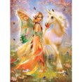 thumbnail image 1 of Diamond Painting (DB0695) 5D DIY Square Horse Woman Rhinestone Kit (V1100) 20X30cm Hugtrwg Para estrenar, 1 of 1