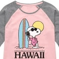 thumbnail image 3 of Peanuts - Hawaii - Toddler And Youth Girls Raglan Graphic T-Shirt, 3 of 6