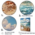 thumbnail image 3 of Designart "Floral Seaside Reminiscence I" Beach Floater Framed Wall Decor, 3 of 5