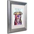 thumbnail image 2 of Trademark Fine Art "Smile" Canvas Art by Dean Russo, White Matte, Silver Frame, 2 of 4