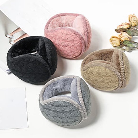 Windfall Winter Ear Muff, Soft Plush Ear Warmers for Women Men, Earmuffs Behind head for Outdoor