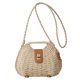 thumbnail image 1 of Bolso de paja para playa de verano para mujer, bolso tejido de paja de mimbre de gran capacidad, bolsos de hombro hechos a mano, ligero para vacaciones en la playa, 1 of 9