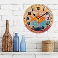 thumbnail image 3 of Yayeee 10" Wall Clock Battery Operated Quartz Round Silent Non-Ticking Home Decor, Goldfish, 3 of 6