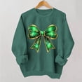 thumbnail image 5 of Womens Oversized Sweatshirt Stpatricksday Irish Print Long Sleeve Casual Pullover Plus Size Sweatshirts for Women Blackish Green L, 5 of 5