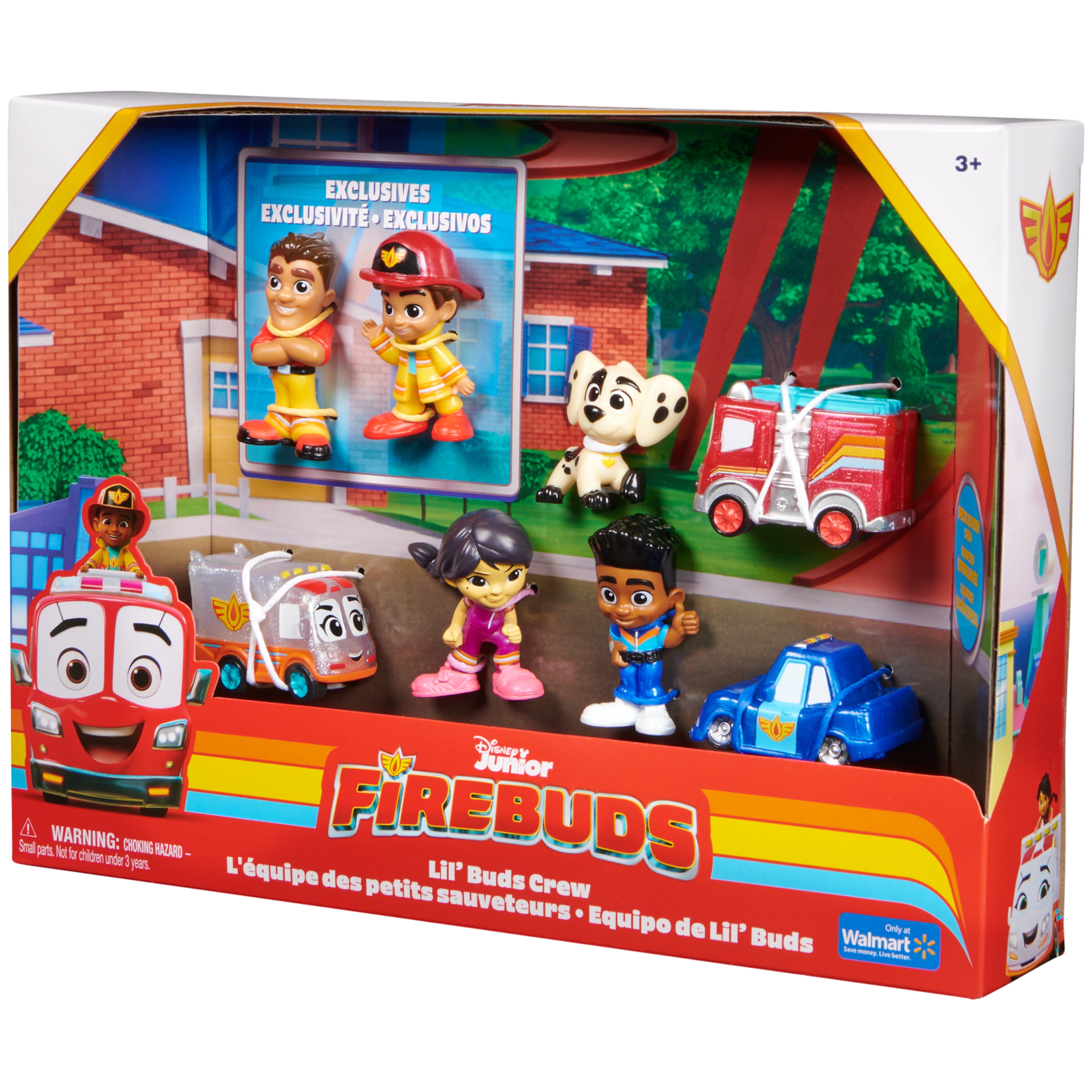 Disney Junior Firebuds Action Figures Gift Pack with 3 Collectible