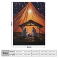 thumbnail image 4 of Autua Nativity Scene Star Manger Warm Lightweight Blanket Soft Fleece Blankets All Seasons Sofa Decor Cow Gifts 50x60in, 4 of 6