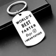 thumbnail image 1 of WORLD'S BEST FARTER Dad Llavero anillo de acero inoxidable para bolso de coche, accesorios de joyería, colgante de moda, regalo para mujer, 1 of 3