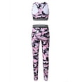 thumbnail image 2 of iEFiEL Kids Girls Camouflage Activewear Crop Top with Leggings Yoga Workout Sportswear Pink 12, 2 of 7