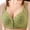 A1_Green, variant on Bras for Older Women Front Closure Plus Size Comfy Breathable Full Support Bra with Support and Lift Floral Printed No Underwire Bras V Neck Adjustable Strap Support Bralette Beige Xl