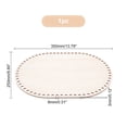 thumbnail image 4 of DIY Unfinished Wood Plate Oval Beige 35x25x0.3cm Hole: 8mm, 4 of 5