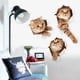 thumbnail image 3 of 3 pegatinas de pared autoadhesivas para gatos en 3D, pegatinas de pared para niños, murales de vinilo extraíbles para sala de estar, habitaciones de bebé, dormitorio, baño, decoración de pared del ho JAMW  Sencillez, 3 of 5
