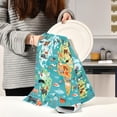 thumbnail image 6 of Coolnut World Map Animals Kitchen Towels Set of 4, Ultra Soft Absorbent Dish Towels Bathroom Hand Towels Reusable Cleaning Cloths Tea Towels 28 x 18 Inch Washcloth Gift, 6 of 7