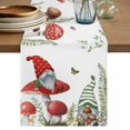 thumbnail image 2 of Fall Farmhouse Gnome Butterfly Table Runner 36 Inches Long,Kitchen Dining Tablerunners Watercolor Leaves Mushroom Linen Table Runners Dresser Scarves for Home Dinner Wedding Holiday Party Decor, 2 of 9
