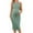 Grayish Green, variant on Maternity Midi Dress Sleeveless Bodycon Pregnancy Dress Rib Knit Halter Neck Baby Shower Dress