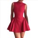 thumbnail image 1 of Vestido Mini de Verano para Mujer, Sin Mangas, con Cuello Redondo, Espalda Descubierta, Corte A, para Fiesta y Graduación. Rojo L, 1 of 10