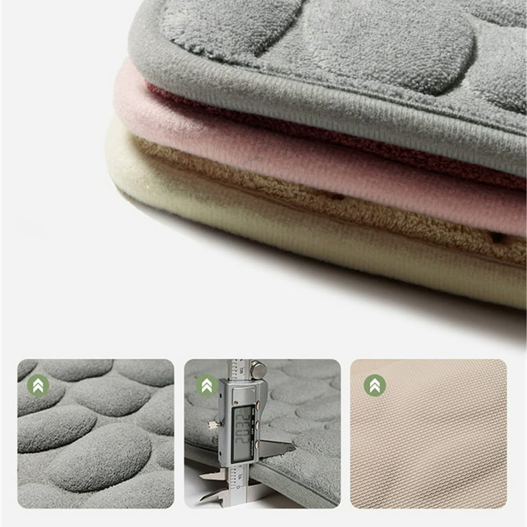 Super Water Absorbent Memory Foam Bath Mat Machine Washable - Temu