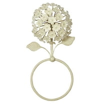Hydrangea Towel Ring Creamy Gold Towel Ring