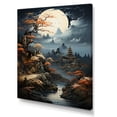 thumbnail image 2 of Designart "Gilded Edo Nights: Japanese Moonlight Landscapes" Japan Art Wall Art Prints, 2 of 7