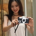 thumbnail image 5 of Emily in Paris Phone Case Compatible with iPhone 12 Pro Max 6.7 Camera Case Vintage Cover Cute 3D Cool Unique Design Silicone Case with Removable Neck Strap Lanyard for Girls Women Black, 5 of 8