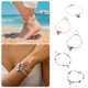 thumbnail image 4 of Pulsera bohemia de conchas y cuentas de estrella de mar, accesorio de verano para la playa con materiales naturales, joyería para la playa, 4 of 8